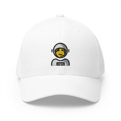 Woman Astronaut Emoji White Cap – Premium by Capmoji