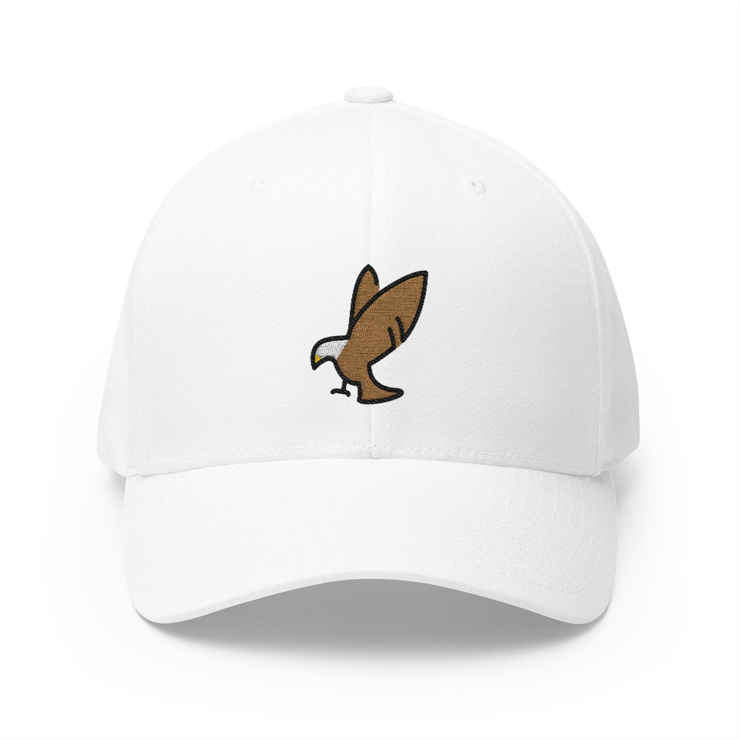 Eagle Emoji White Cap – Premium by Capmoji