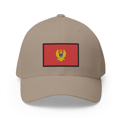 Flag: Montenegro Emoji Khaki Cap – Premium by Capmoji