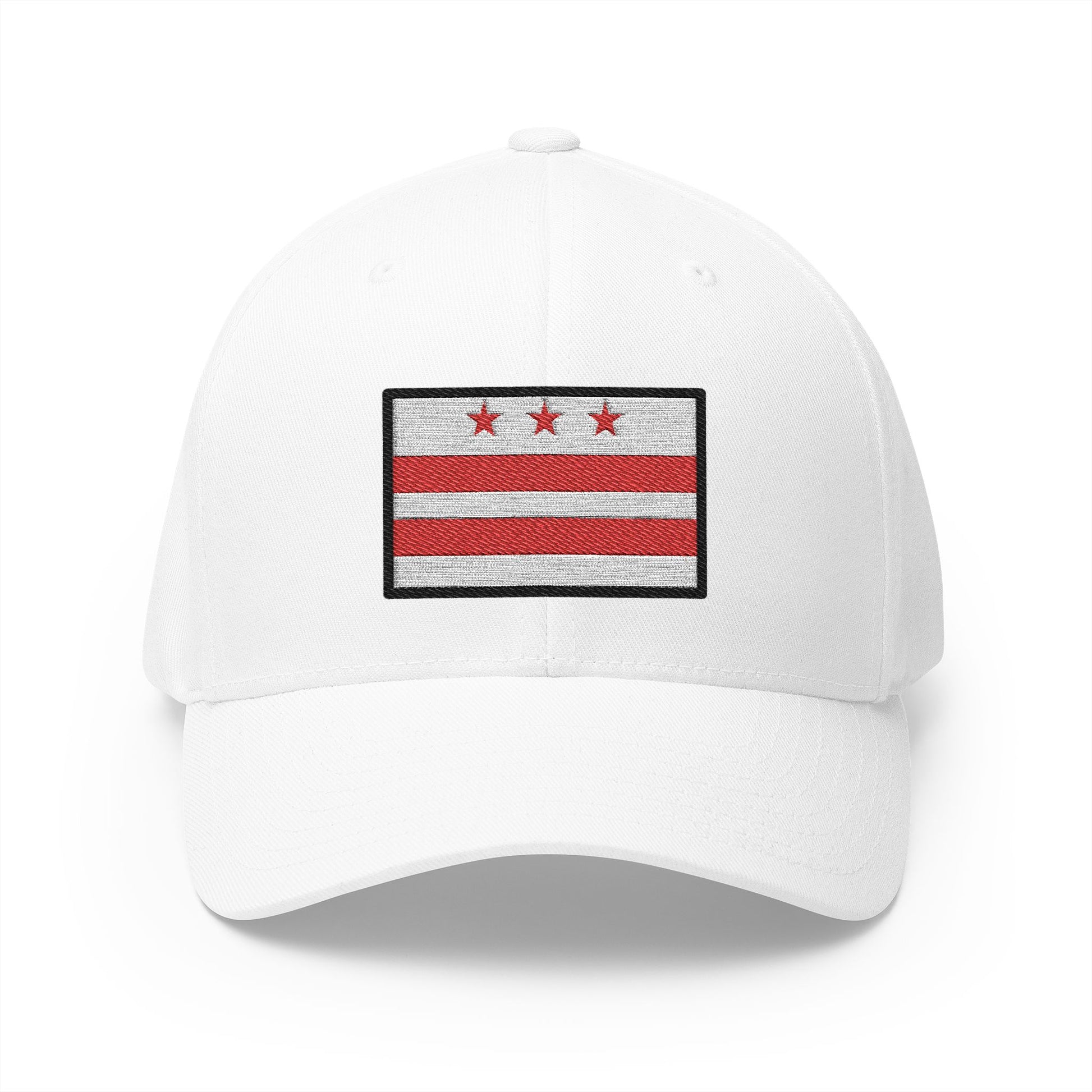 Washington Dc Flag Emoji White Cap – Premium by Capmoji