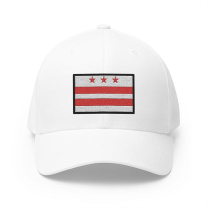 Washington Dc Flag Emoji White Cap – Premium by Capmoji