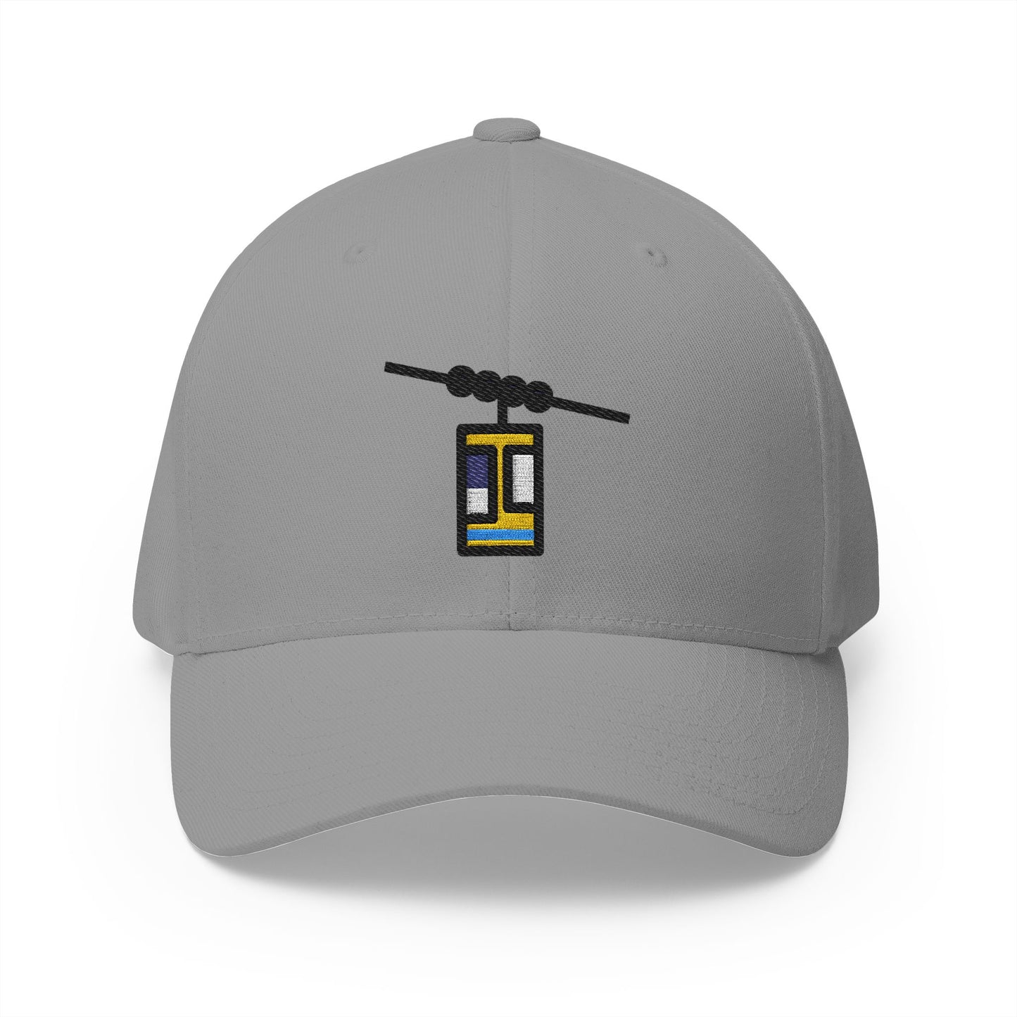 Aerial Tramway Emoji Grey Cap – Premium by Capmoji