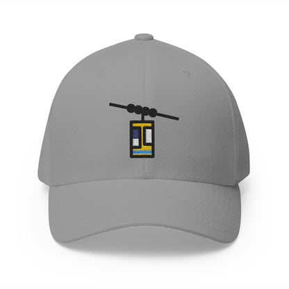 Aerial Tramway Emoji Grey Cap – Premium by Capmoji