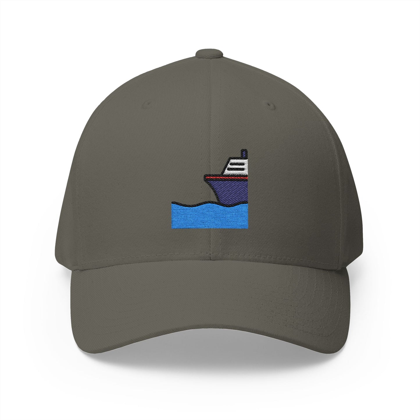 Ship Emoji Olive Cap – Premium by Capmoji