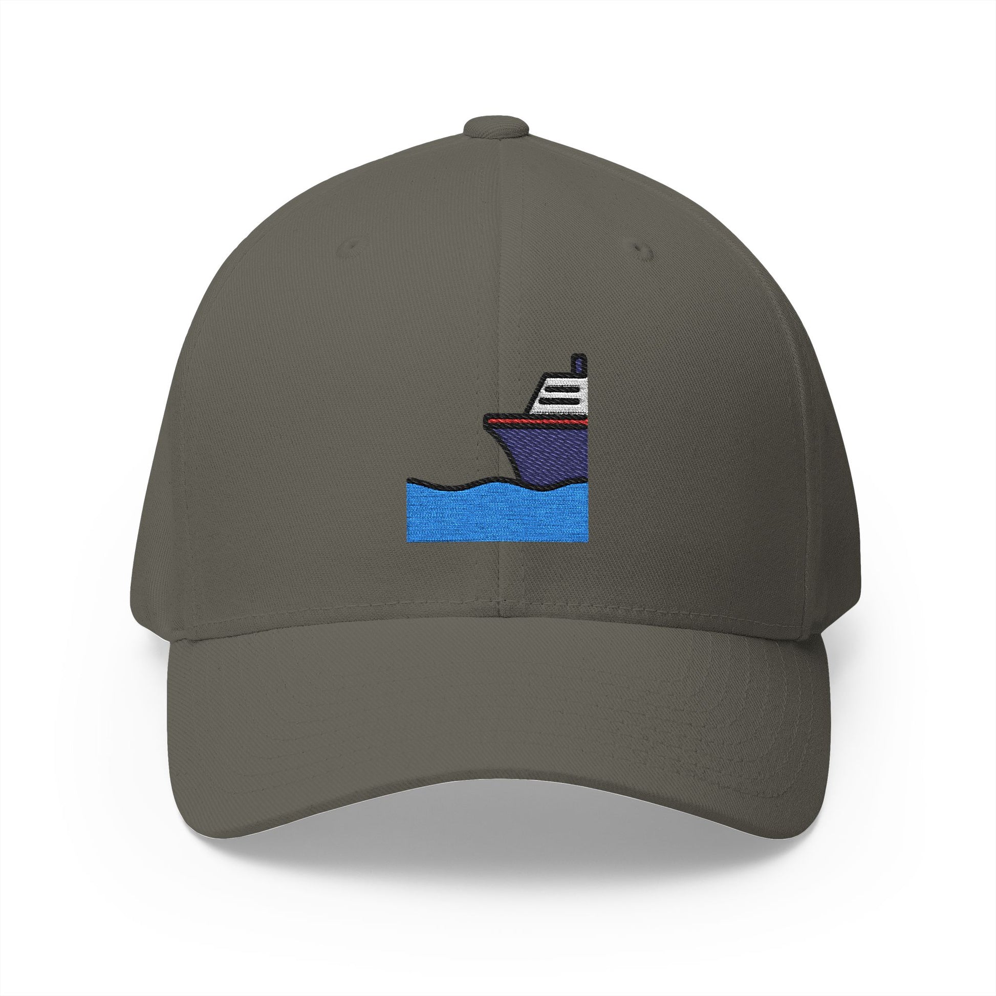 Ship Emoji Olive Cap – Premium by Capmoji