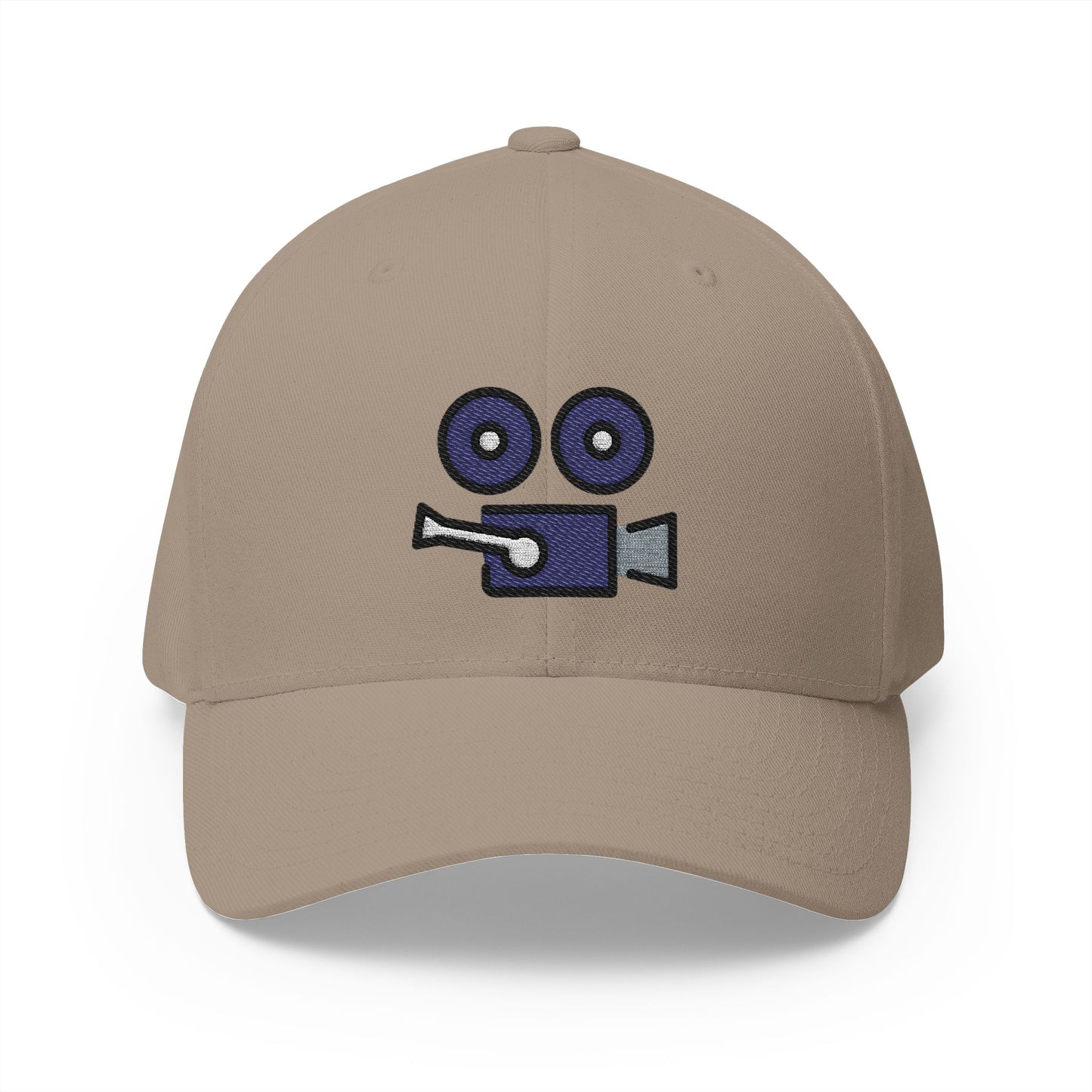 Movie Camera Emoji Khaki Cap – Premium by Capmoji