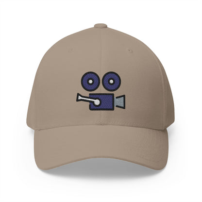 Movie Camera Emoji Khaki Cap – Premium by Capmoji