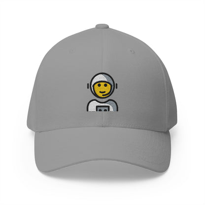 Man Astronaut Emoji Grey Cap – Premium by Capmoji
