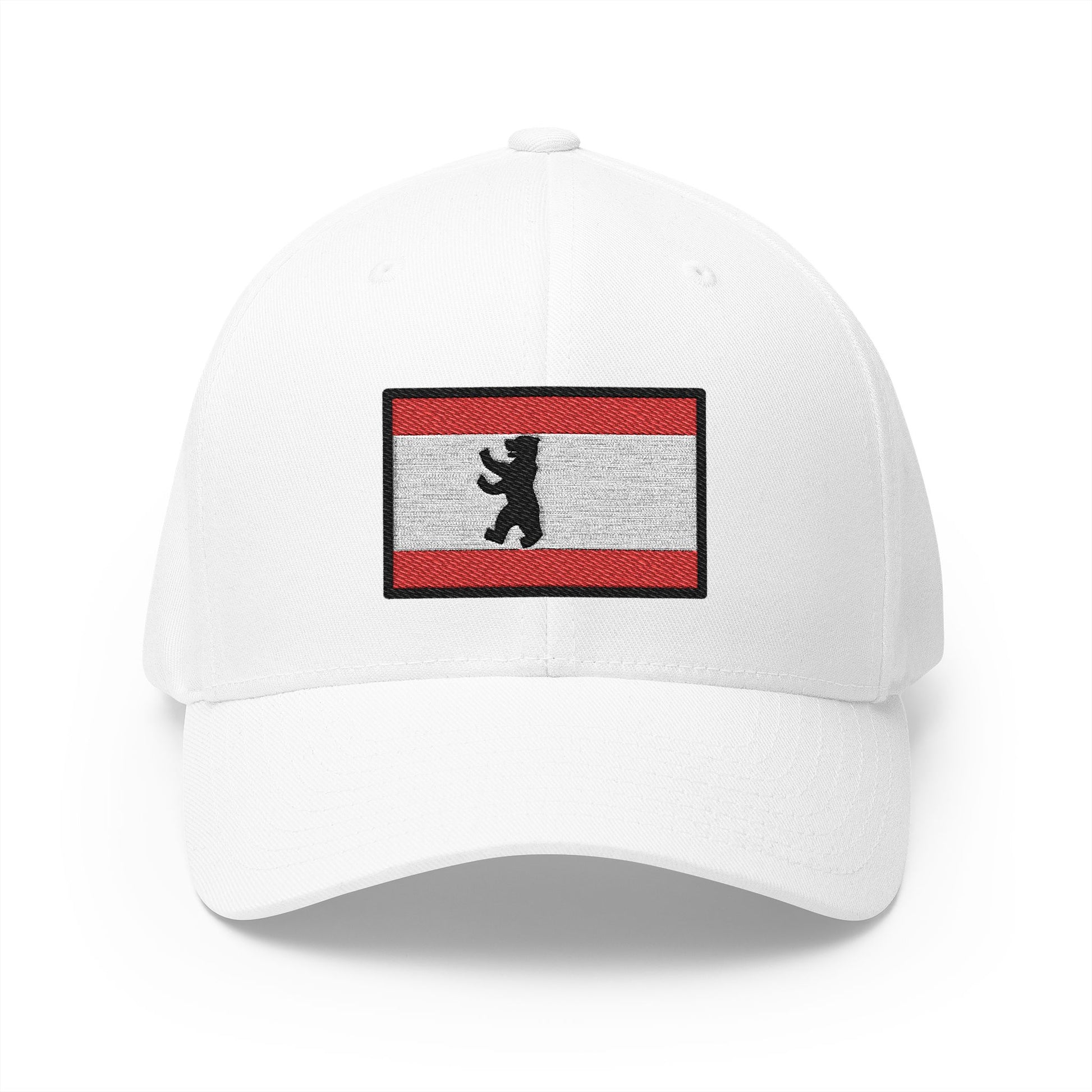 Berlin Flag Emoji White Cap – Premium by Capmoji