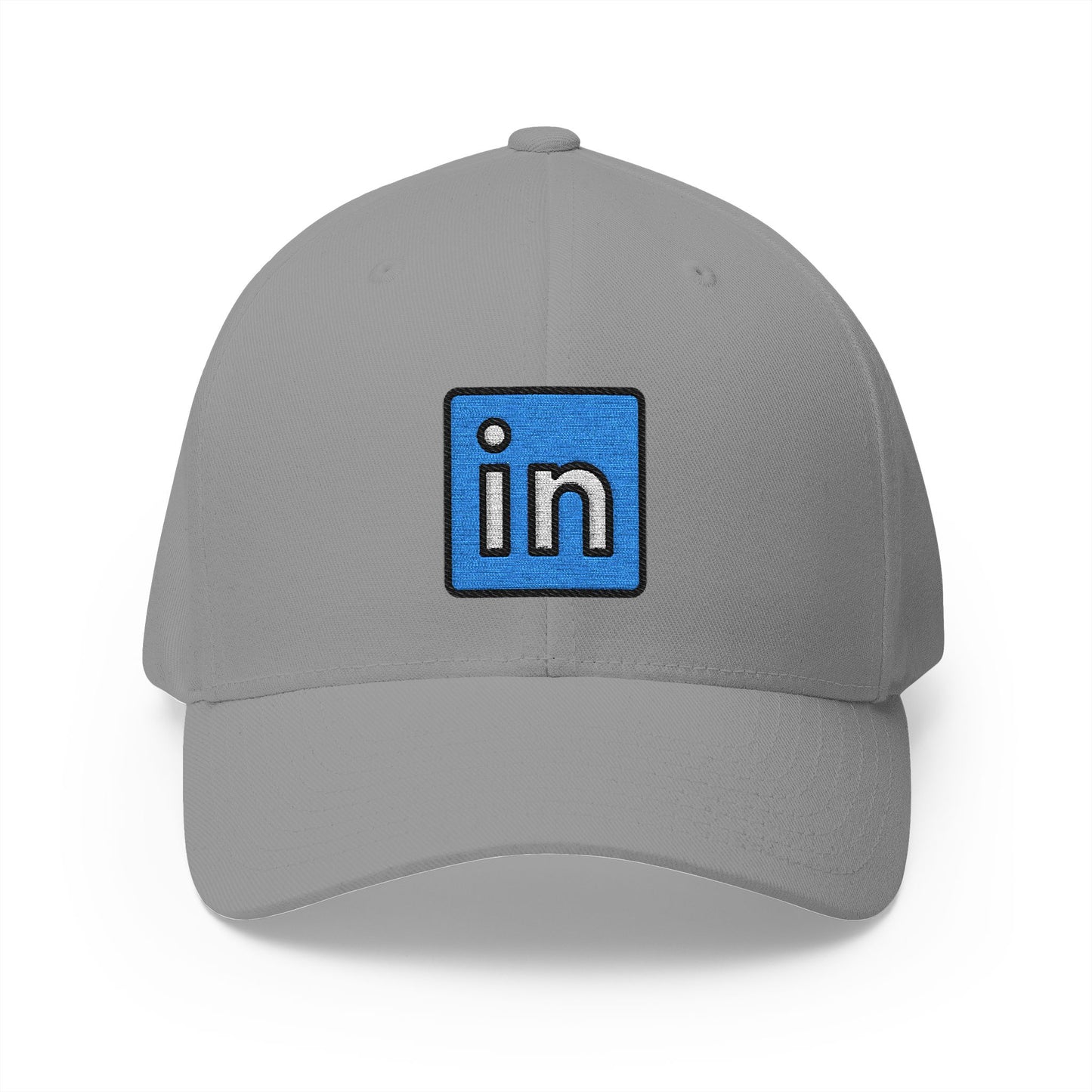 Linkedin Emoji Grey Cap – Premium by Capmoji