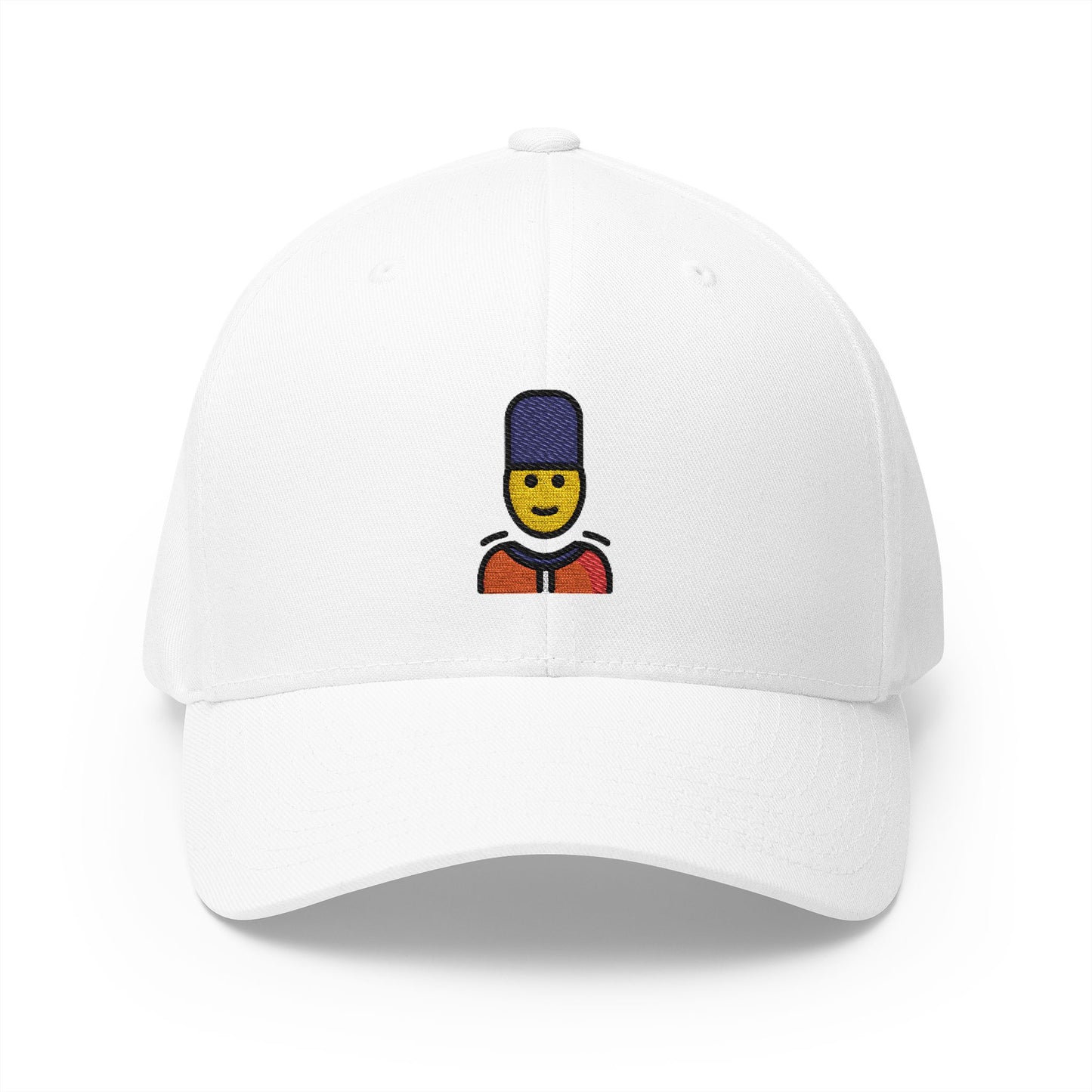Guard Emoji White Cap – Premium by Capmoji