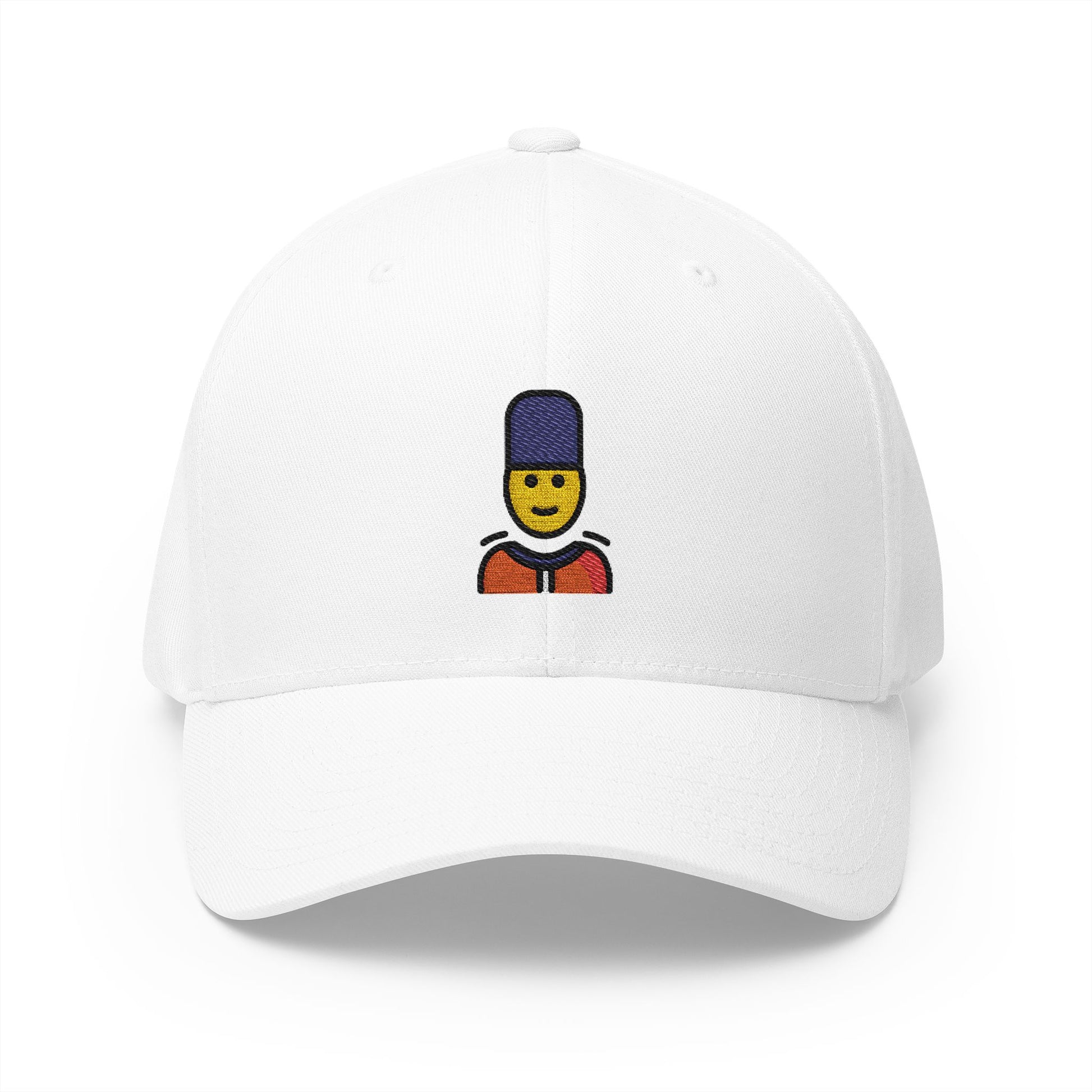 Guard Emoji White Cap – Premium by Capmoji