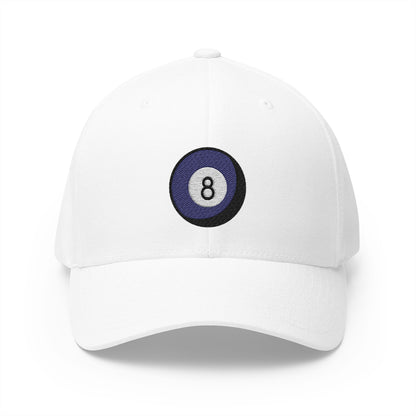 Pool 8 Ball Emoji White Cap – Premium by Capmoji