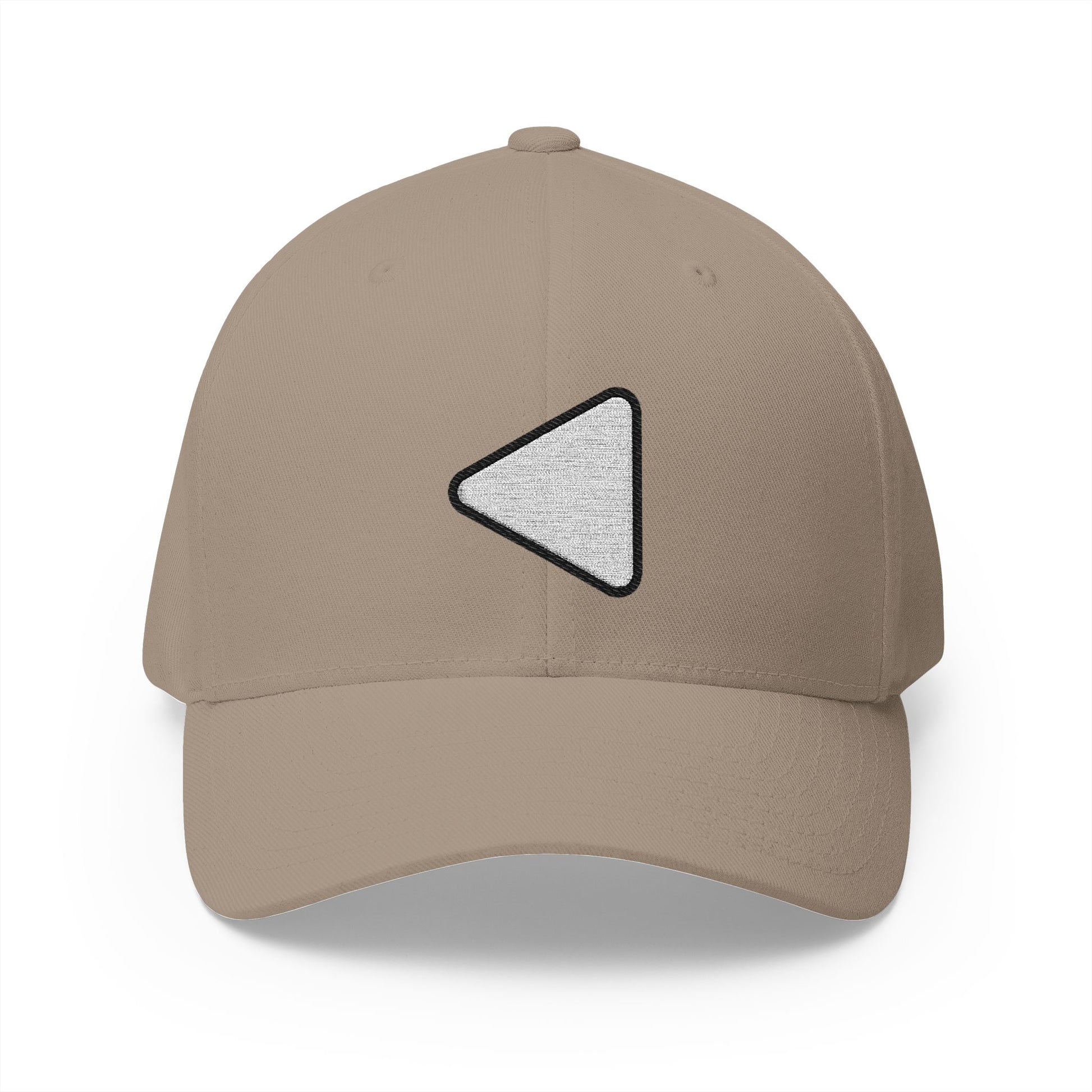 Reverse Button Emoji Khaki Cap – Premium by Capmoji