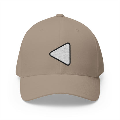 Reverse Button Emoji Khaki Cap – Premium by Capmoji