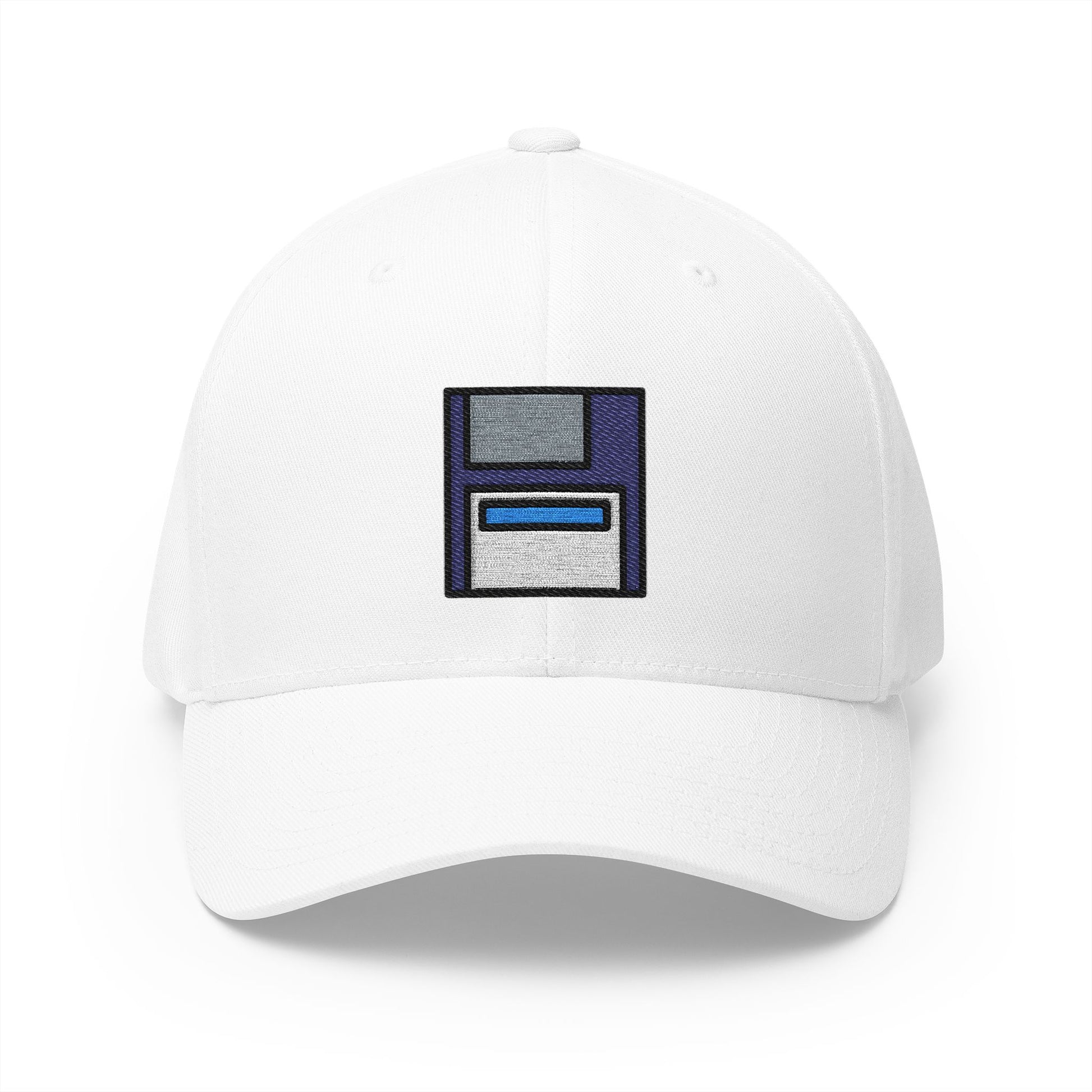 Floppy Disk Emoji White Cap – Premium by Capmoji