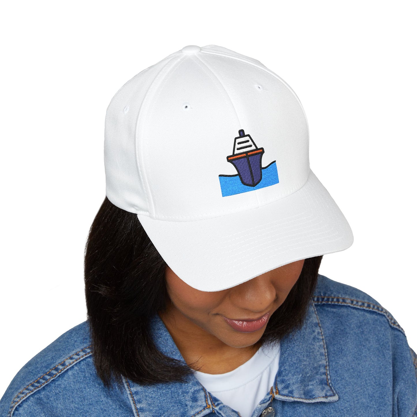 Passenger Ship Emoji Cap – Premium by Capmoji