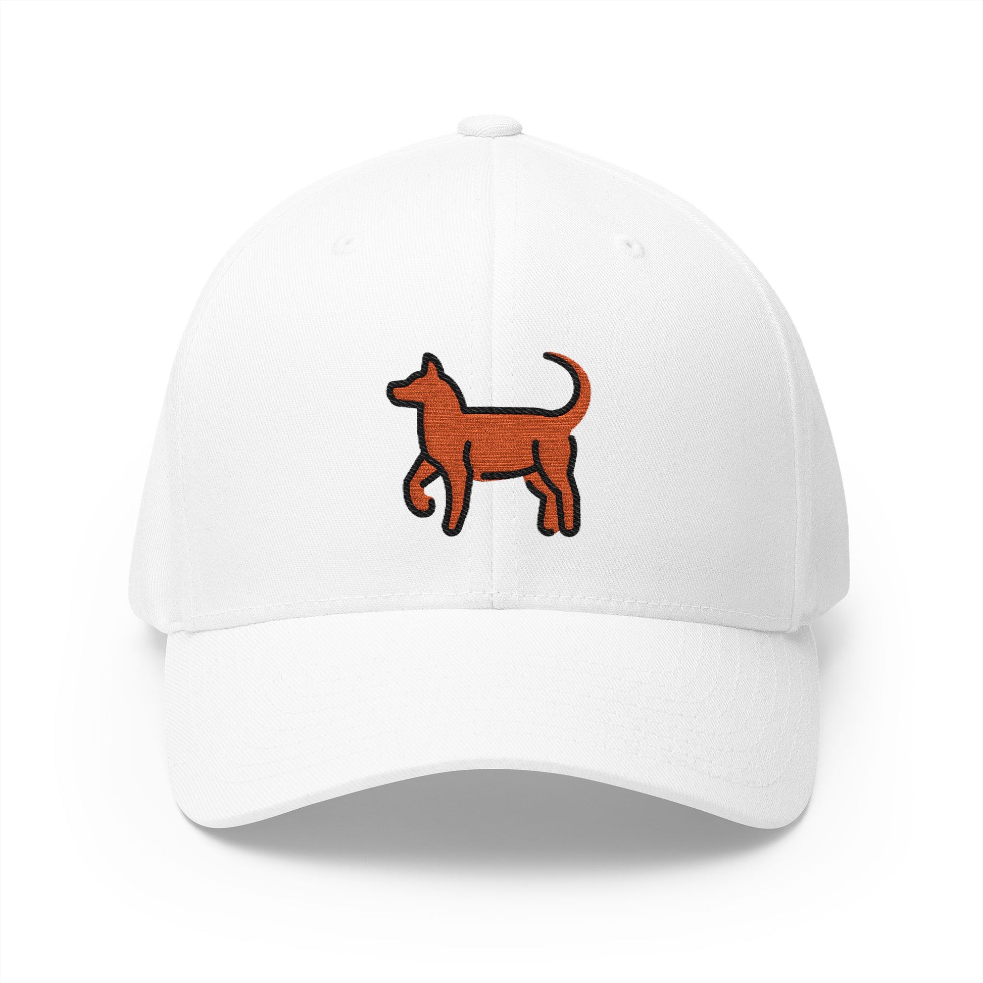 Dog Emoji White Cap – Premium by Capmoji