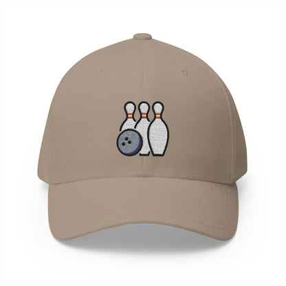 Bowling Emoji Khaki Cap – Premium by Capmoji