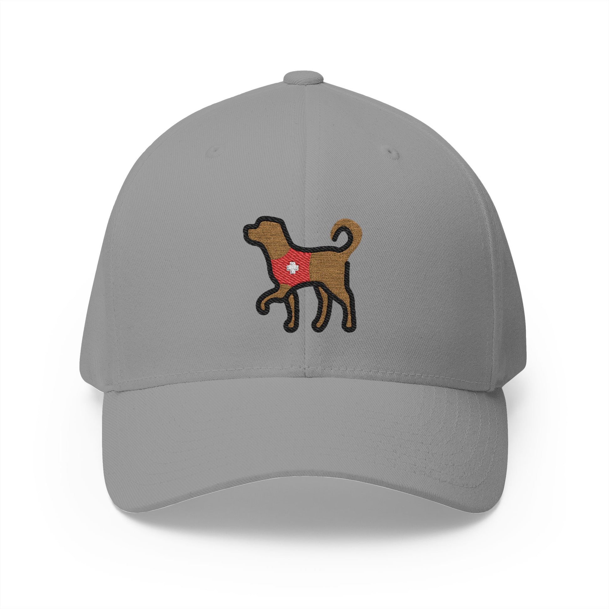 Service Dog Emoji Grey Cap – Premium by Capmoji