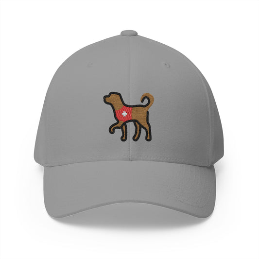 Service Dog Emoji Grey Cap – Premium by Capmoji
