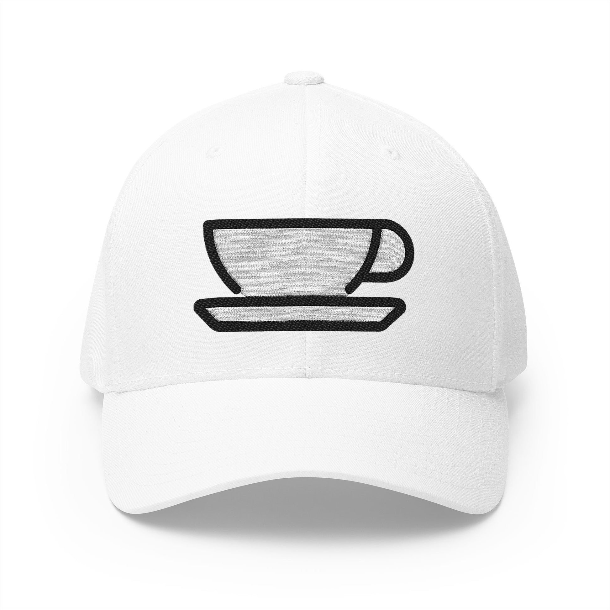 Hot Beverage Emoji White Cap – Premium by Capmoji