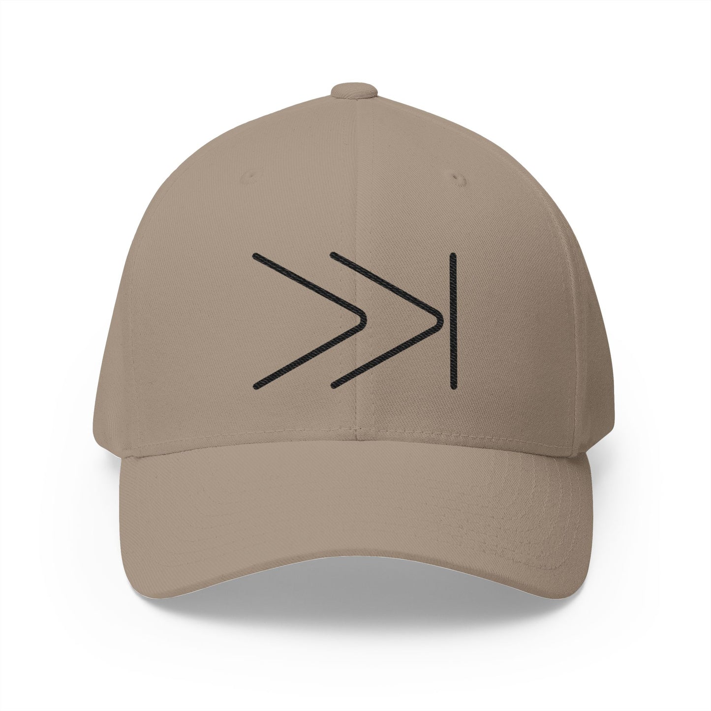 Next Track Button Emoji Khaki Cap – Premium by Capmoji