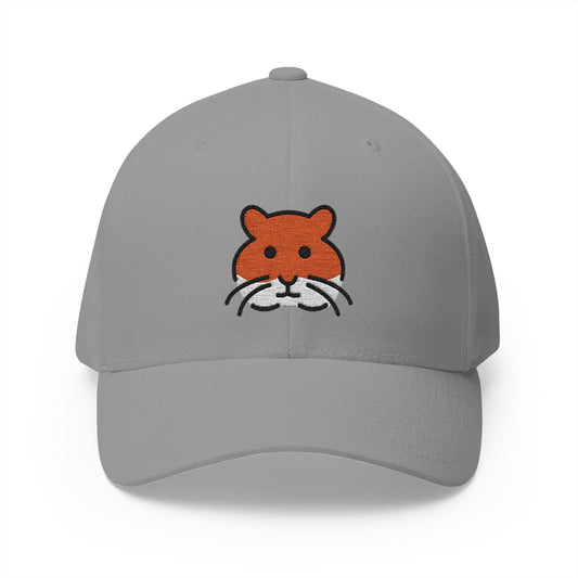 Hamster Emoji Grey Cap – Premium by Capmoji