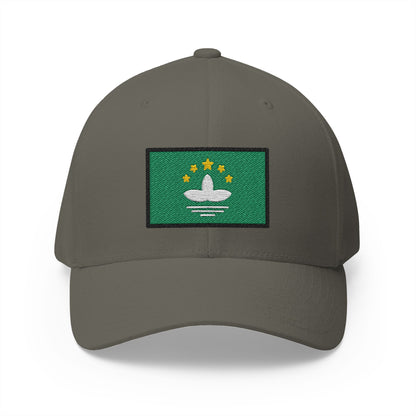 Flag: Macao Sar China Emoji Olive Cap – Premium by Capmoji