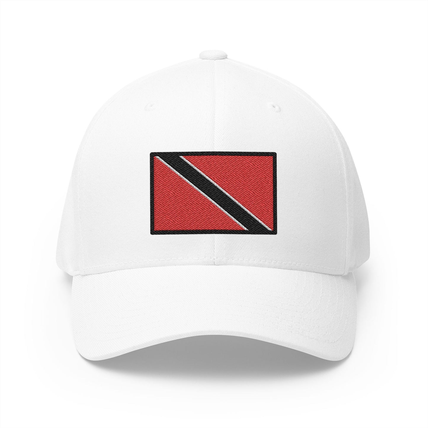 Flag: Trinidad & Tobago Emoji White Cap – Premium by Capmoji