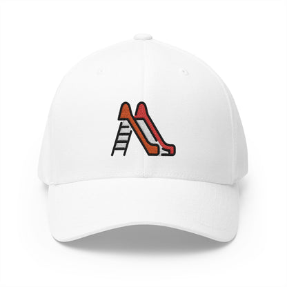 Playground Slide Emoji White Cap – Premium by Capmoji