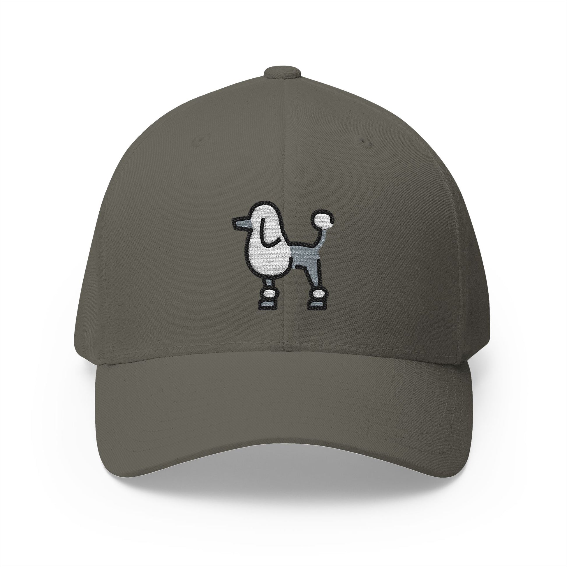 Poodle Emoji Olive Cap – Premium by Capmoji