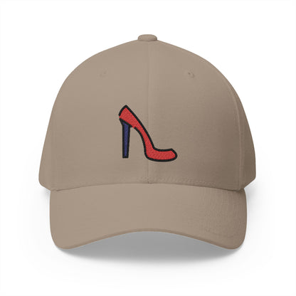 High-Heeled Shoe Emoji Khaki Cap – Premium by Capmoji
