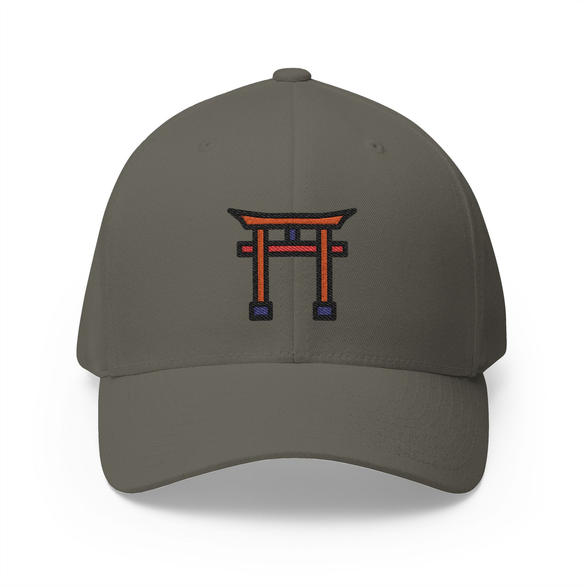 Shinto Shrine Emoji Olive Cap – Premium by Capmoji