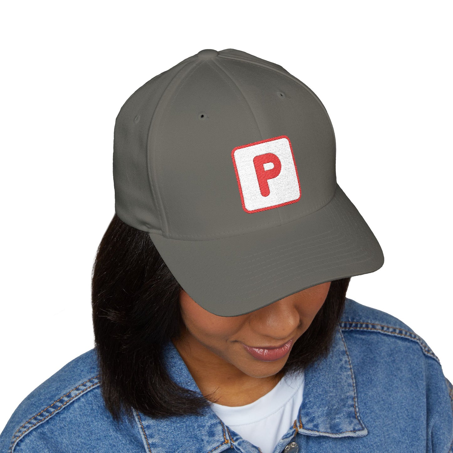 P Button Emoji Cap – Premium by Capmoji