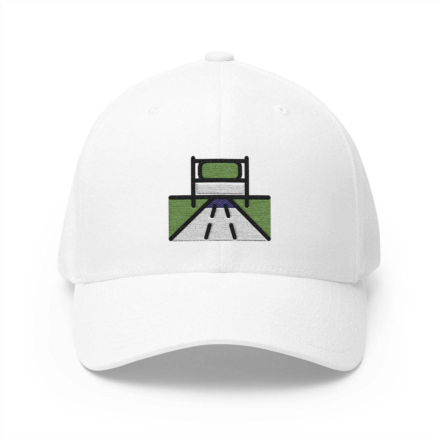 Motorway Emoji White Cap – Premium by Capmoji