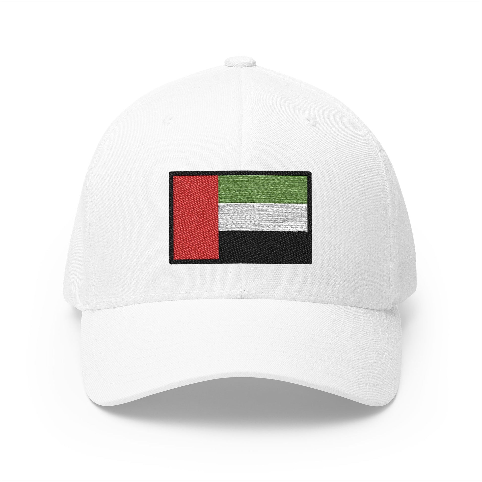 Flag: United Arab Emirates Emoji White Cap – Premium by Capmoji