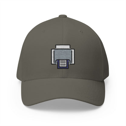 Printer Emoji Olive Cap – Premium by Capmoji