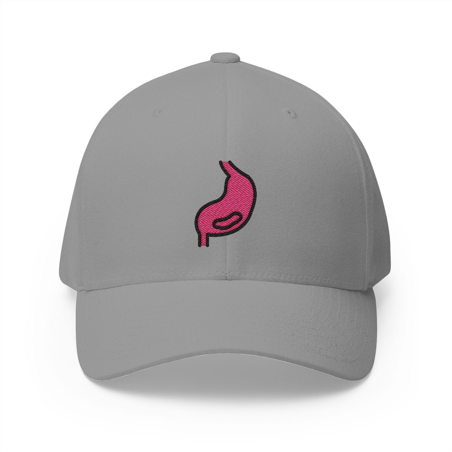 Stomach Emoji Grey Cap – Premium by Capmoji