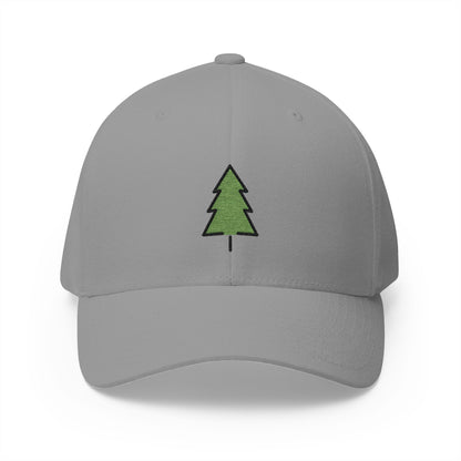 Evergreen Tree Emoji Grey Cap – Premium by Capmoji