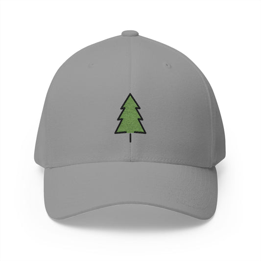 Evergreen Tree Emoji Grey Cap – Premium by Capmoji
