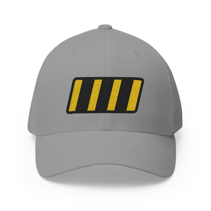 Warning Strip Emoji Grey Cap – Premium by Capmoji