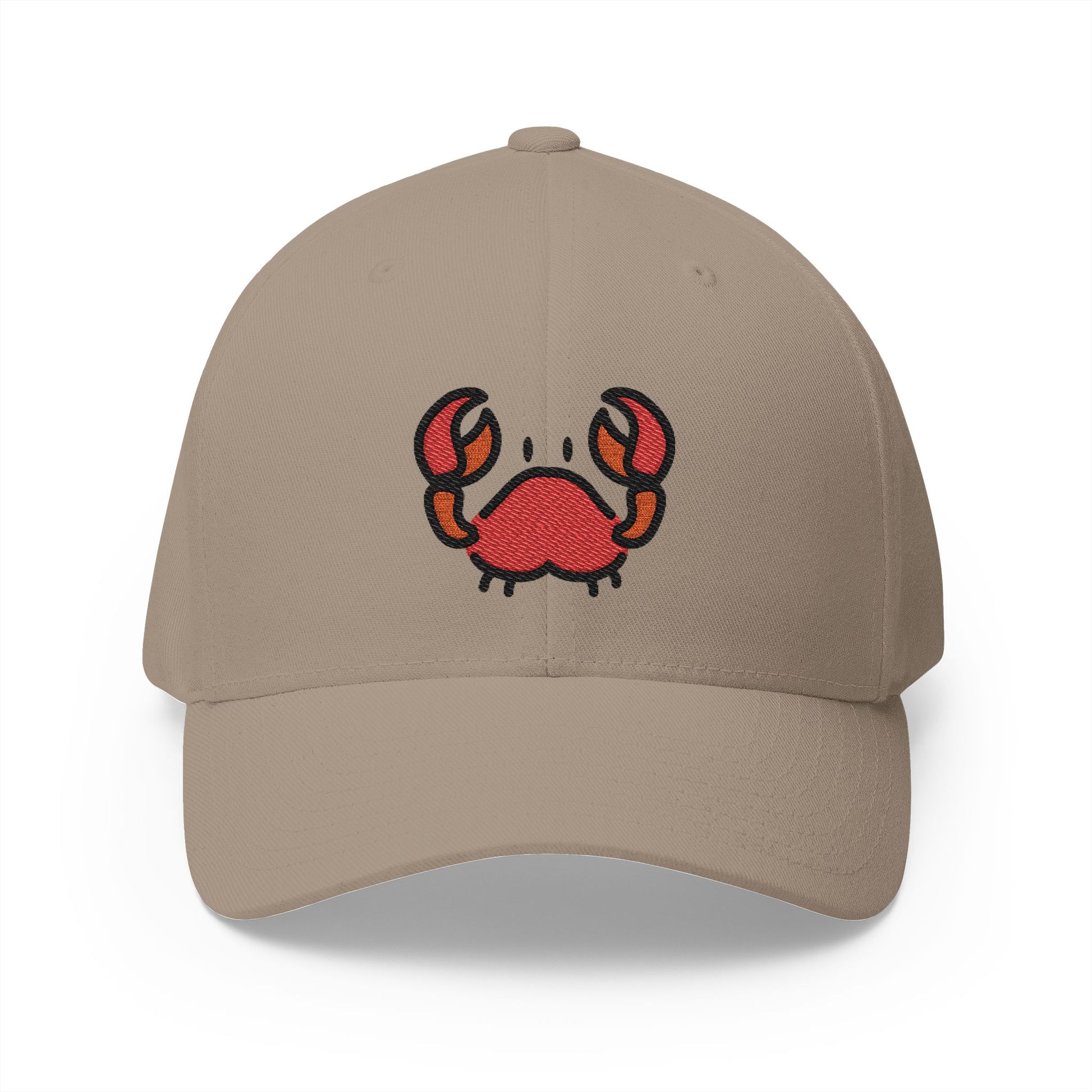 Crab Emoji Khaki Cap – Premium by Capmoji