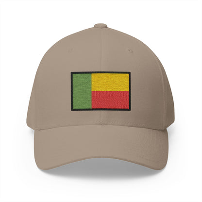 Flag: Benin Emoji Khaki Cap – Premium by Capmoji