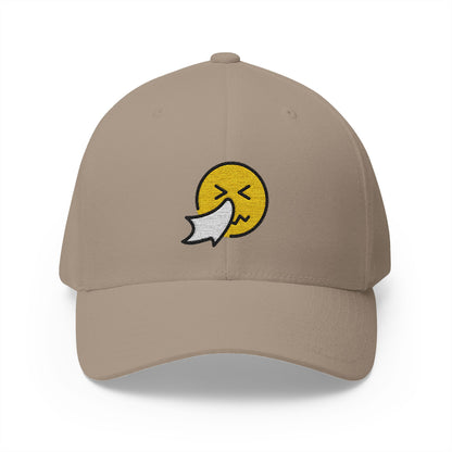 Sneezing Face Emoji Khaki Cap – Premium by Capmoji