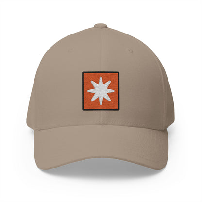 Eight-Pointed Star Emoji Khaki Cap – Premium by Capmoji