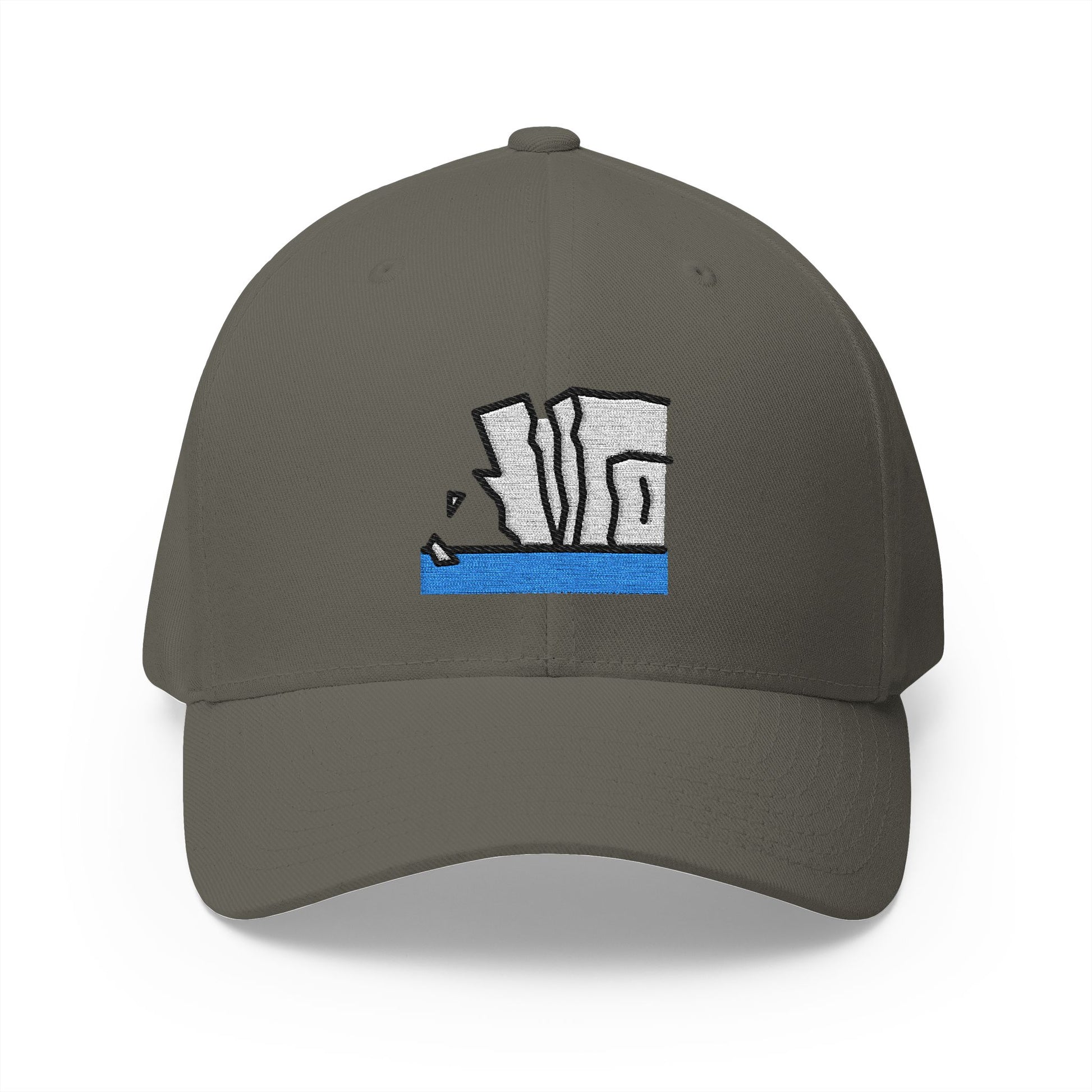Ice Shelf Melting Emoji Olive Cap – Premium by Capmoji