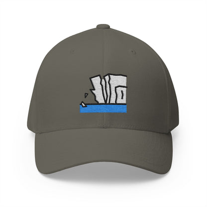 Ice Shelf Melting Emoji Olive Cap – Premium by Capmoji