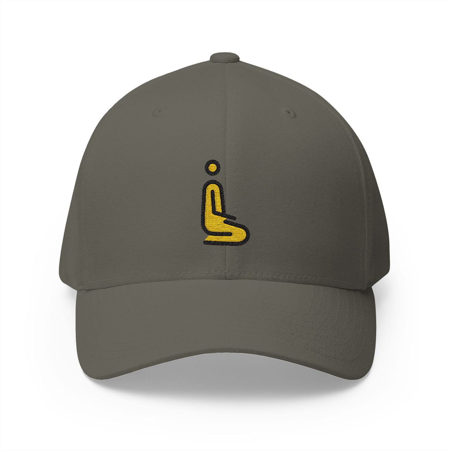 Person Kneeling: Facing Right Emoji Olive Cap – Premium by Capmoji