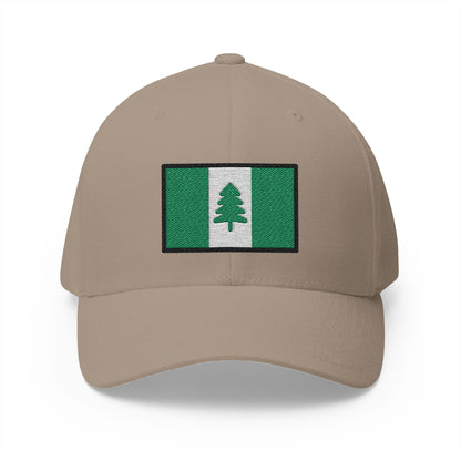 Flag: Norfolk Island Emoji Khaki Cap – Premium by Capmoji